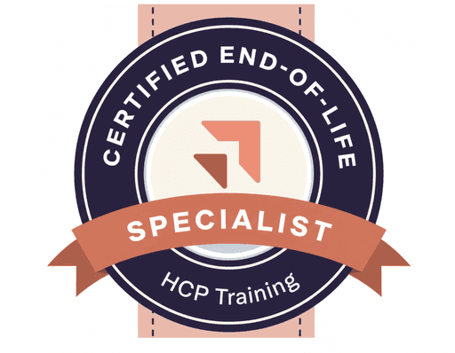 HCP End-of-Life Specialist Badge - Healthcare professional certification