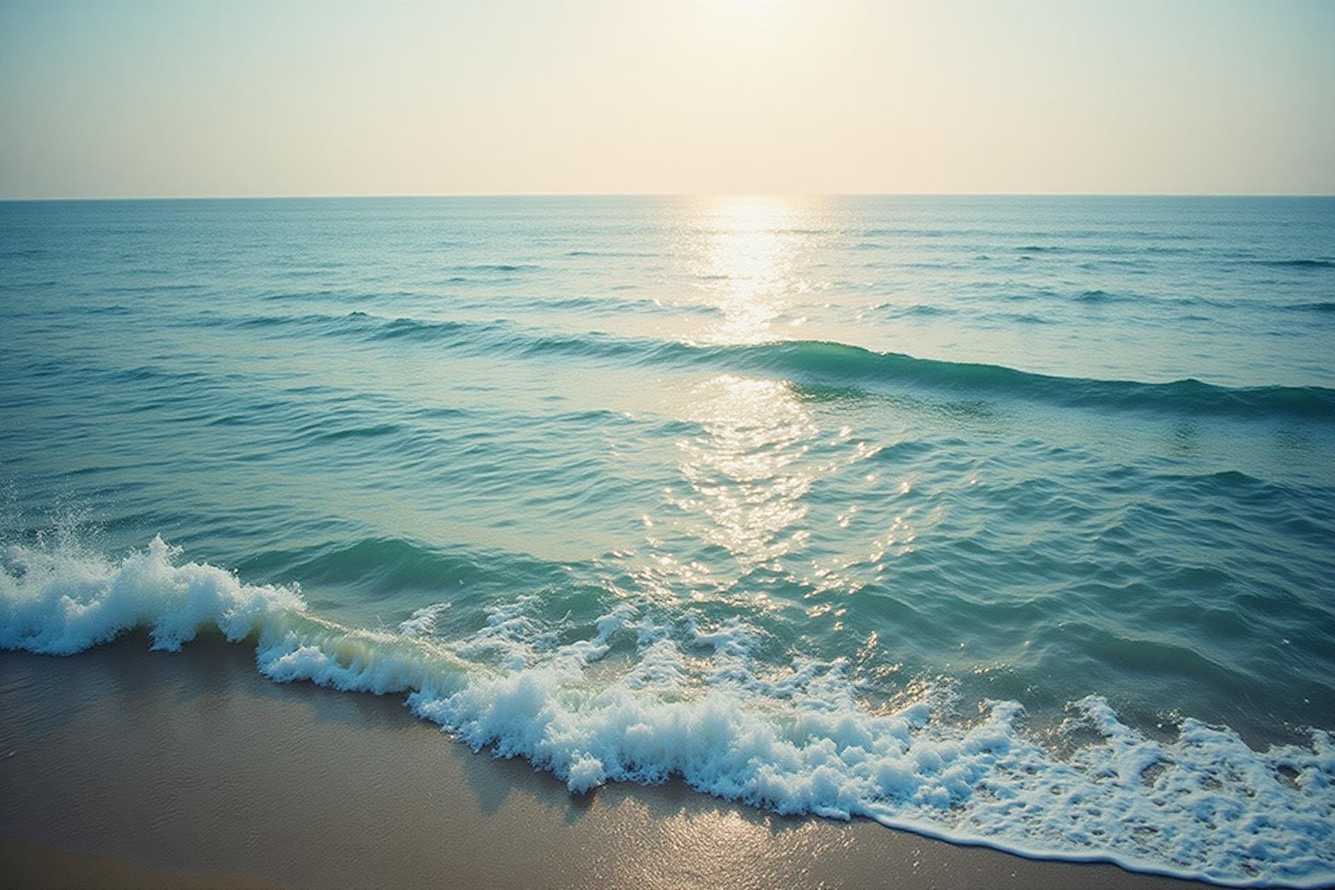 Peaceful ocean waves representing the calm and compassionate approach to end-of-life care